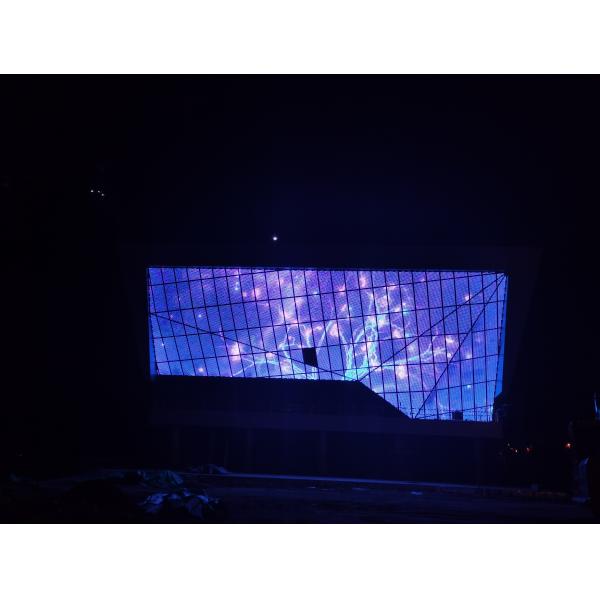 LED Mesh Screen 43W P83 RGB DC12V IP67 Flexible Outdoor LED Screen Solution Advertising