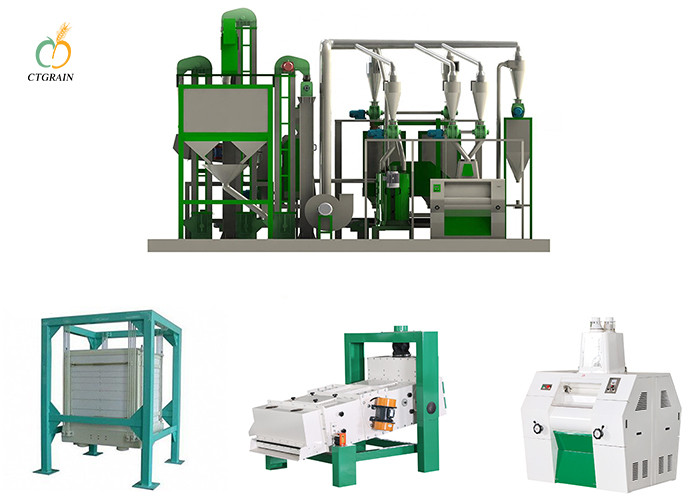 40 Ton 150kw Compact Flour Mill Machine In Turkey Corn Rice Processing