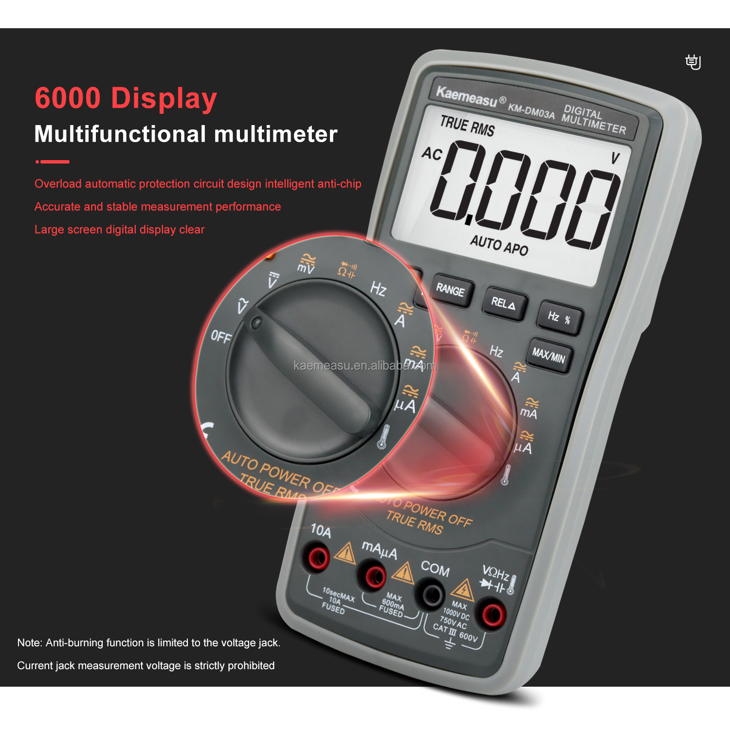 Multimeter Testeur Electricien Voltmeter Numerique Multimetro Tester Smart Digital Multimeters