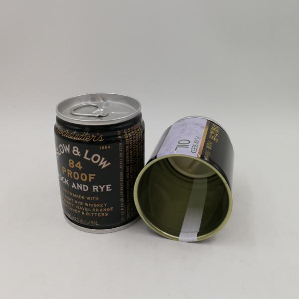 Recoverable 100ML Glossy Painting Alcohol Tin Can 0.21mm Thickness