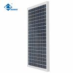 30W 18V Poly Portable Potovoltaic Solar Panel ZW-30W-18V-1 Glass Risen Energy