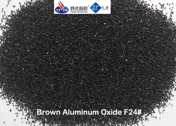 Sharp Block Brown Fused Aluminium Oxide Blasting Media F24 / F30 / F36 / F46