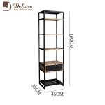 H50cm Industrial Metal End Table Defaico Industrial Side Table With Drawer
