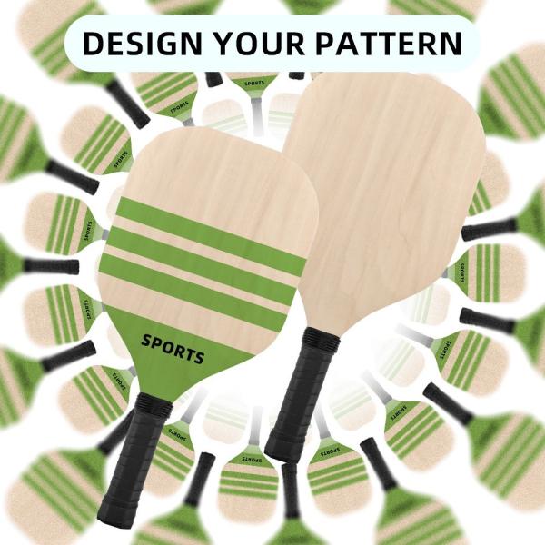 Custom Logo Double Sided Printed Plywood Pickleball Paddle Sublimation Blank Pickleball Paddles