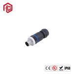 M12 Connector Waterproof IP67 Square Flange Male 2/3/4/5Pin Panel Mounted Socket