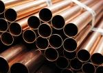DELLOK ASTM B111 Straight Copper Tube 150mm Diameter For Air Conditioner