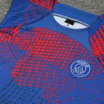Polyester Football Training Chest Vest Cutting Edge Blue Red Mens Football Vest
