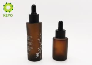 Wholesale Matte Amber Glass Dropper Bottles For Essential Oil / Face Serum 1 OZ 2 OZ Optional from china suppliers