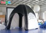 Family Air Tent Tarpaulin Air Sealed Inflatable Spider Tent Black And White