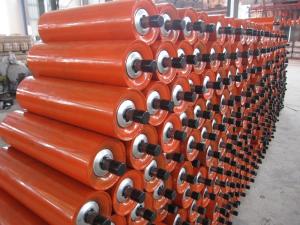 Wholesale Rubber Dustproof 200mm Belt Conveyor Roller For Construction Works from china suppliers