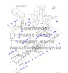 part No. :6162-63-1025 water pump use for komatsu engine 6D170 komatsu bulldozer