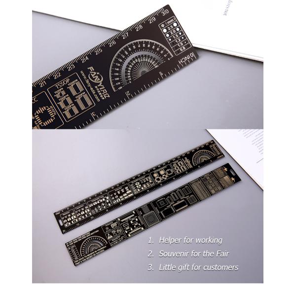Double Sided Fr4 PCB Accessories Positive And Negative Side 180 Degree Protractors