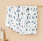 Star Pattern 53 inch 6 Layer Gauze Fabric Children Cover Blanket