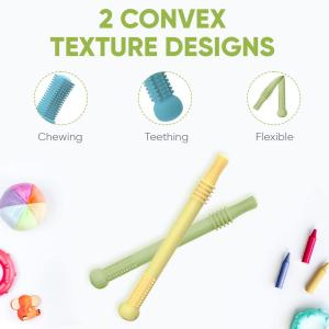 Wholesale Soft 0.6x0.6 6.2inches Silicone Teething Sticks For Babies 0 6 Months from china suppliers