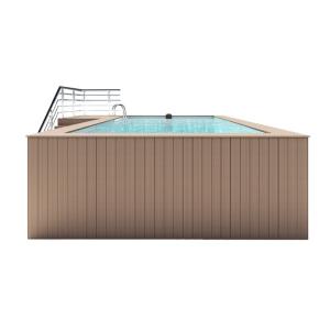 Wholesale Acrylic Wood Plastic Board Color Luxury Private Swimming Pool for Outdoor Relaxation from china suppliers
