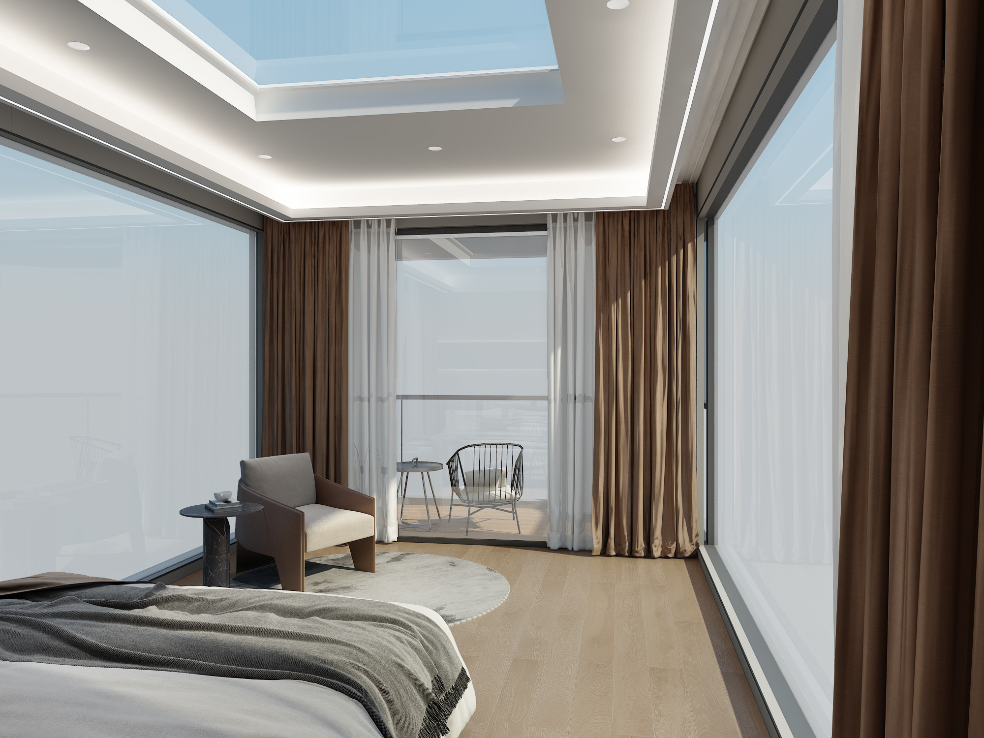 Modular Space Capsule House with Aluminum Frame and LED Lighting