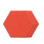 9mm 12mm Polyester fiber felt Hexagonal Acoustic Panels Sound Absorption
