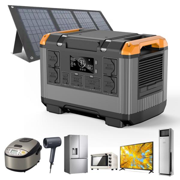 Emergency Outdoor 2400w Power Station with LiFePO4 Battery Type and Fast