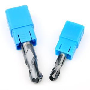 Wholesale Solid Carbide 45 Degree 2 Flute 6mm Ball Nose End Mill Cutter High Speed Cutting Tools from china suppliers