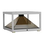 Shopping Malls Jewelry Show 19 Inch 3D Pyramid Hologram Display 360 Degree