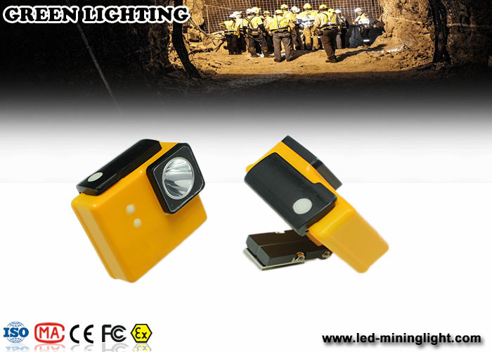 yellow GLC-3A 6000Lux rechargeable safety mining lamp with 3.2Ah battery capacity with photo frame model