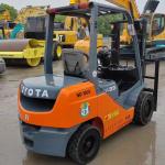 Mini Toyota 3.5 Ton Diesel Forklift Used With Solid Tyre Original Japan