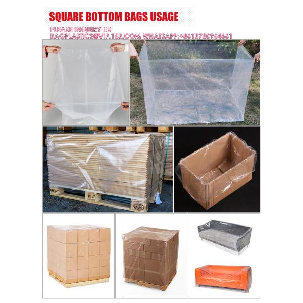 Pallet Cover Bags PE Plastic Pallet Cover For Pallet Reusable Pallet Wrap Top Cover, Reusable Plastic Pallet Cover