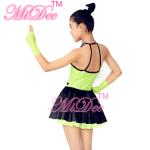3 Colours Fancy Girls Jazz Dance Dress with Rhinestones Chocker Collar Dance