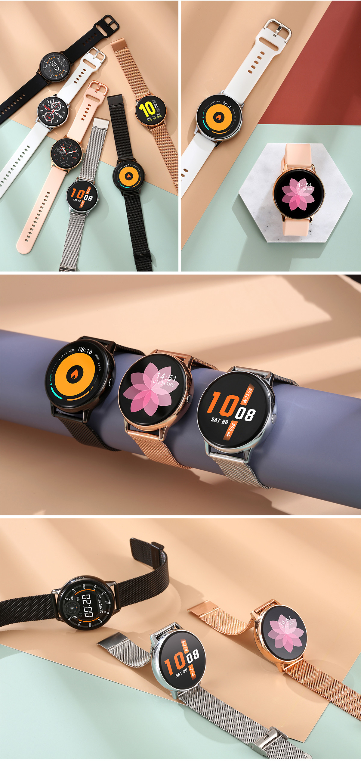 DT88 Pro Smart Watch women ECG+PPG Bluetooth Heart Rate Tracker Blood Pressure IP67 Waterproof women Smartwatch men