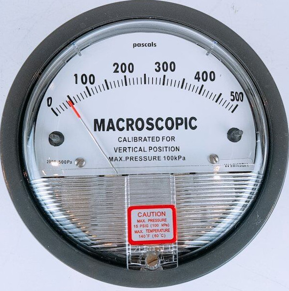 Anti Impact ABS Diaphragm Differential Pressure Gauge