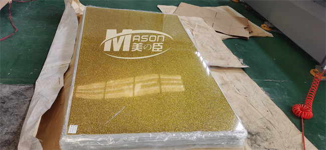 3mm 1220x2440 Colorful Red Yellow Blue Glitter Acrylic Sheet For Craft Decorative