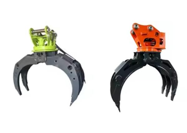 Multifunctional Digger Hydraulic Rock Grab Attachment Q355B Excavator Log