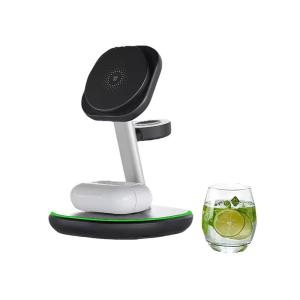 Wholesale White 15W 3 In 1 Wireless Charging Station for Smart Watch and Earphone Connect Type C from china suppliers