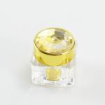 Reusable Cosmetic Packaging Container 10g Gold Eye Cream Acrylic Plastic Jar
