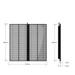 P3.91-p7.81 SMD3535 110V Outdoor Transparent Led Screen Indoor Mesh Led Film