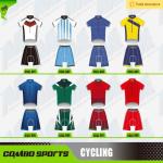 Unisex Cool Cycling Bike Jersey 100% Polyester Material 2cm Silicon Gripper
