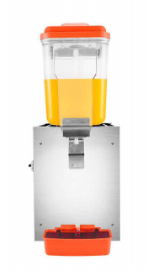 16l Large Capacity Hopper Food Pvc Cylinder Stainless Steel Handle Juice Dispenser 110V