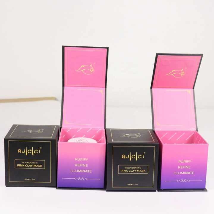 Customized Luxury Face cream box printed cosmetic packaging boxes Makeup Magnetic Box For Skincare Card with insert