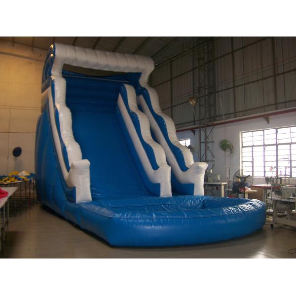 7 x 3m Cute Inflatable Water Slide Yellow Plato PVC Tarpaulin Pool Slide For Kids