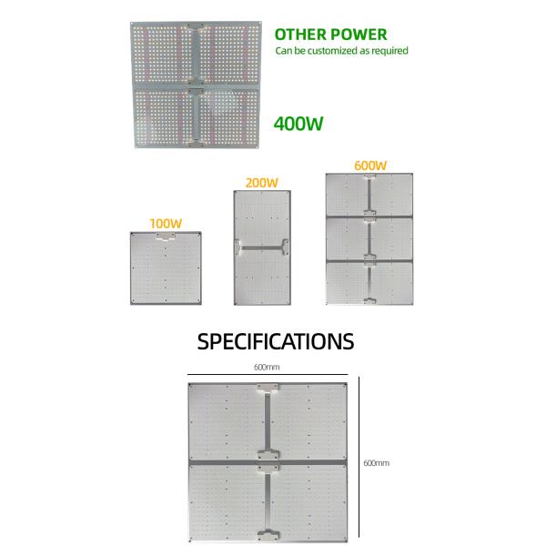 100W 200W 400W Full Spectrum LED Grow Light Board Dimmable Plant Growth Light