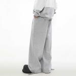 Mid Waist Custom Cotton French Terry Oversized Joggers for Men Knitted Weaving