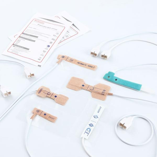 ISO13485 Durable Pediatric Spo2 Sensor , 9 Pin Disposable Pulse Oximeter Probe