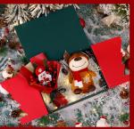 Sustainable Square Christmas Gift Boxes With Flute For Holiday Packaging