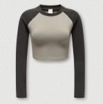 Autumn and Winter American Retro Color Contrast Long-Sleeved Spice Girls Short