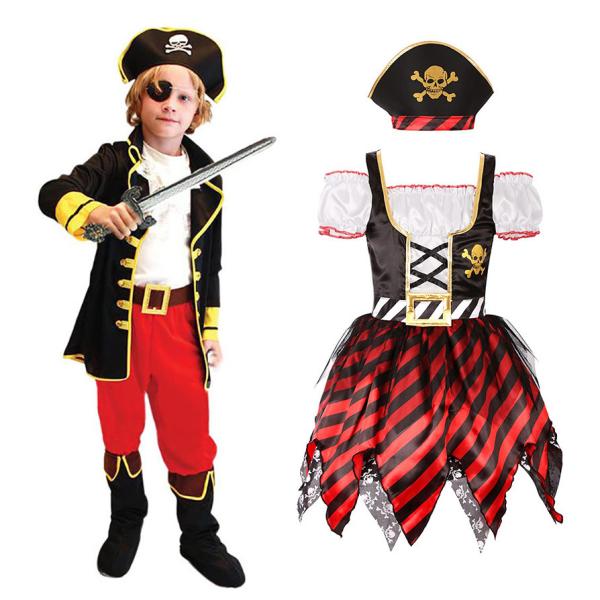 Children's Day Show Costume Pirate Dress Costume for Halloween Theme Carnival