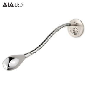 Wholesale IP40 recessed mounted flexible bedside led light 3W Indoor headboard wall light led reading light for hotel from china suppliers