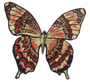 Wholesale Laser Cut Butterfly Self Adhesive Fabric Patches Woven Embroidery Logo Washable from china suppliers