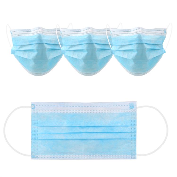 Earloop Disposable Respirator Mask 3 Ply Protection Dust Mask Latex Free