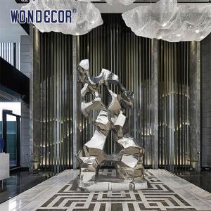 Wholesale Lifelike Stainless Steel Abstract Sculpture Art Geometry Man from china suppliers