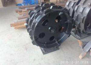 Wholesale 600mm Width Excavator Compaction Wheel 900mm Drum Diameter One Bracket Black from china suppliers